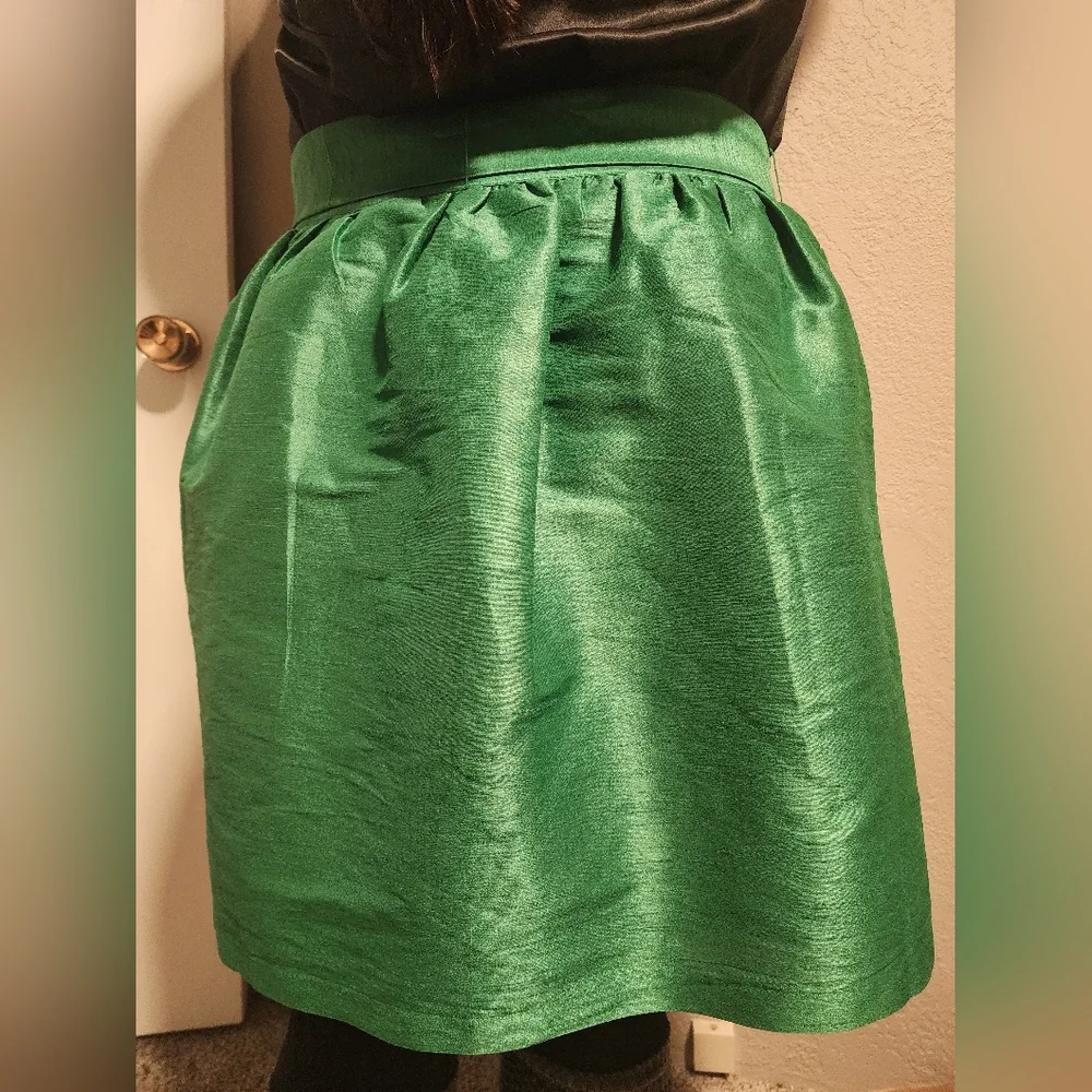 Crown & Ivy green taffeta skirt - Picture 5 of 13
